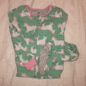 3 for $21 Carter’s Unicorn Fleece Footie PJs